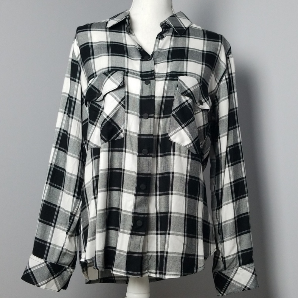 Sanctuary plaid boyfriend shirt